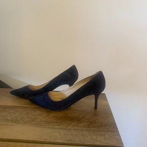 Schutz 3 Inch Heel Suede Pointed Toe Pump - Size 8